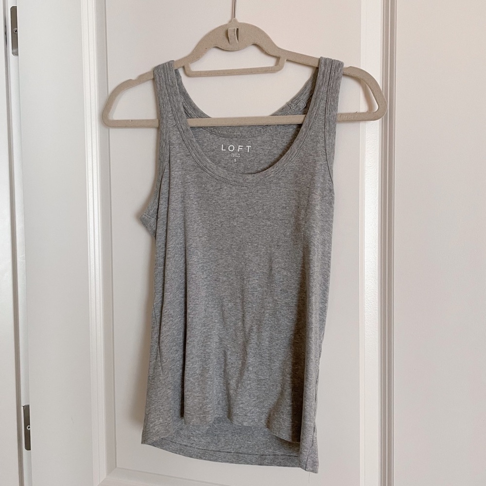 Loft gray tank top